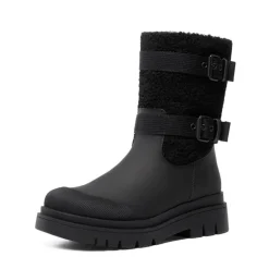 Waterproof Fur Lining Mid Calf Snow Boots