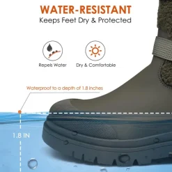 Waterproof Fur Lining Mid Calf Snow Boots