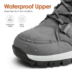 Waterproof Lace-Up Winter Snow Boots