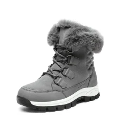 Waterproof Lace-Up Winter Snow Boots