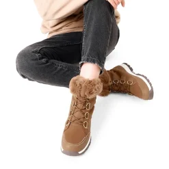 Waterproof Lace-Up Winter Snow Boots