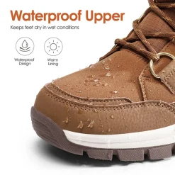 Waterproof Lace-Up Winter Snow Boots