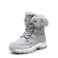 Waterproof Lace-Up Winter Snow Boots