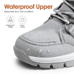 Waterproof Lace-Up Winter Snow Boots