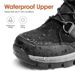 Waterproof Lace-Up Winter Snow Boots