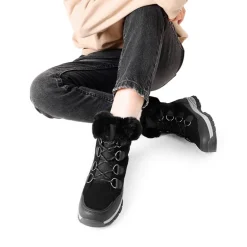 Waterproof Lace-Up Winter Snow Boots