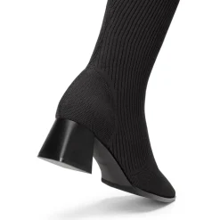 Water-Resistant Block Heel Knee High Boots
