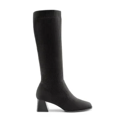 Water-Resistant Block Heel Knee High Boots