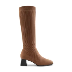 Water-Resistant Block Heel Knee High Boots