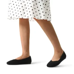 Water-Resistant Square-Toe Flats