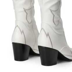 Western Embroidery Thigh High Boots