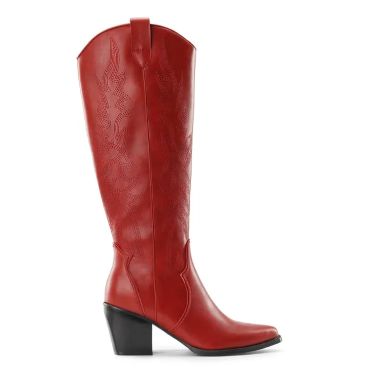 Wide Calf Cowgirl Knee High Boots