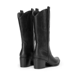Wide Calf Embroidered Mid-Calf Cowboy Boots