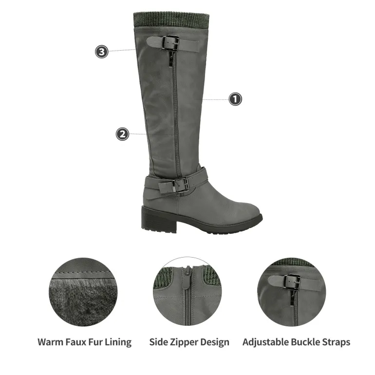 Wide Calf Knee High Boots