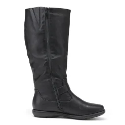 Wide Calf Knee High Faux Fur Boots