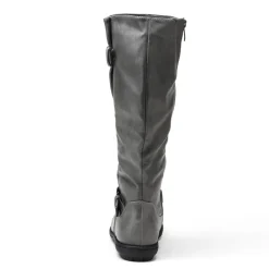 Wide Calf Knee High Faux Fur Boots