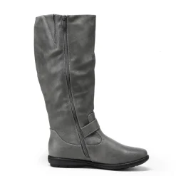 Wide Calf Knee High Faux Fur Boots