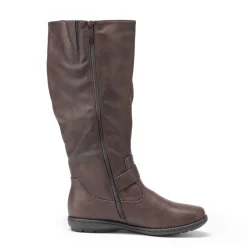 Wide Calf Knee High Faux Fur Boots