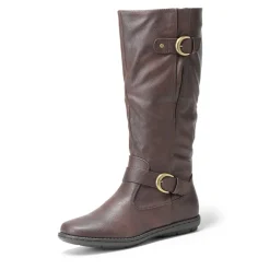 Wide Calf Knee High Faux Fur Boots