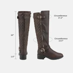 Wide Calf Knee High Riding Boots