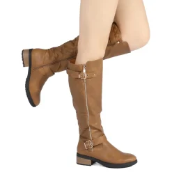 Wide Calf Knee High Riding Boots