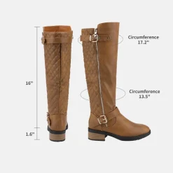 Wide Calf Knee High Riding Boots