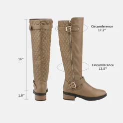 Wide Calf Knee High Riding Boots