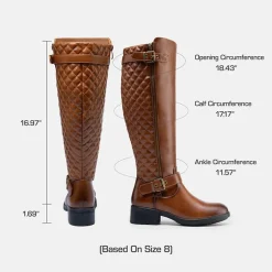 Wide Calf Knee High Riding Boots
