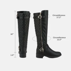 Wide Calf Knee High Riding Boots