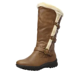 Wide Calf Snow Knee High Boots