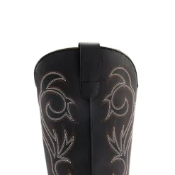 Wide-calf Square-toe Mid-Calf Cowgirl Boots