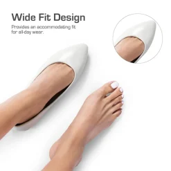 Wide-Toe Breathable Pointed Toe Casual Flats