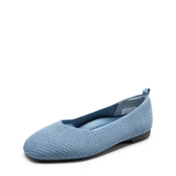 Wide-Toe Knit Flats