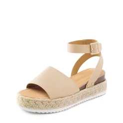 Wide-Toe Wedge Platform Espadrille Sandals