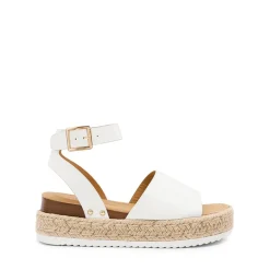 Wide-Toe Wedge Platform Espadrille Sandals