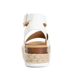 Wide-Toe Wedge Platform Espadrille Sandals