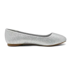 Wide Width Comfortable Ballerina Sparkly Flats