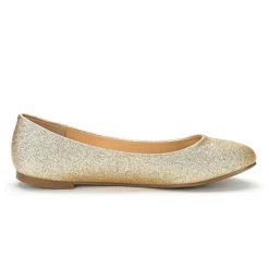 Wide Width Comfortable Ballerina Sparkly Flats