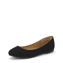 Wide Width Comfortable Ballerina Sparkly Flats