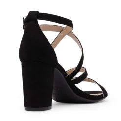 Wide Width Dressy Chunky Strappy Sandals