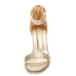 Wide Width Open Toe Kitten Heel Sandals
