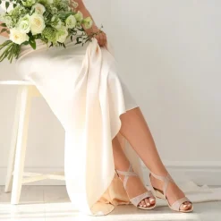 Wide Width Open Toe Low Wedge Sandals