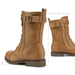 Winter Mid Calf Lace Up Boots