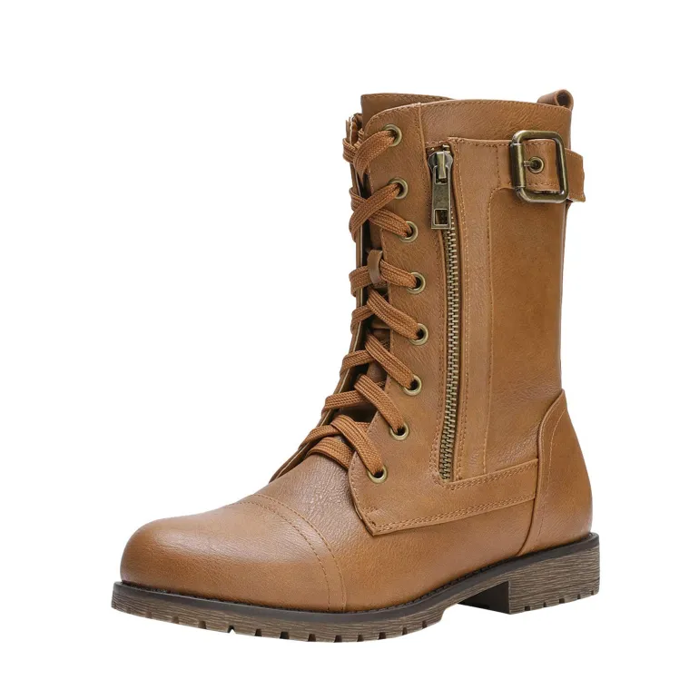 Winter Mid Calf Lace Up Boots