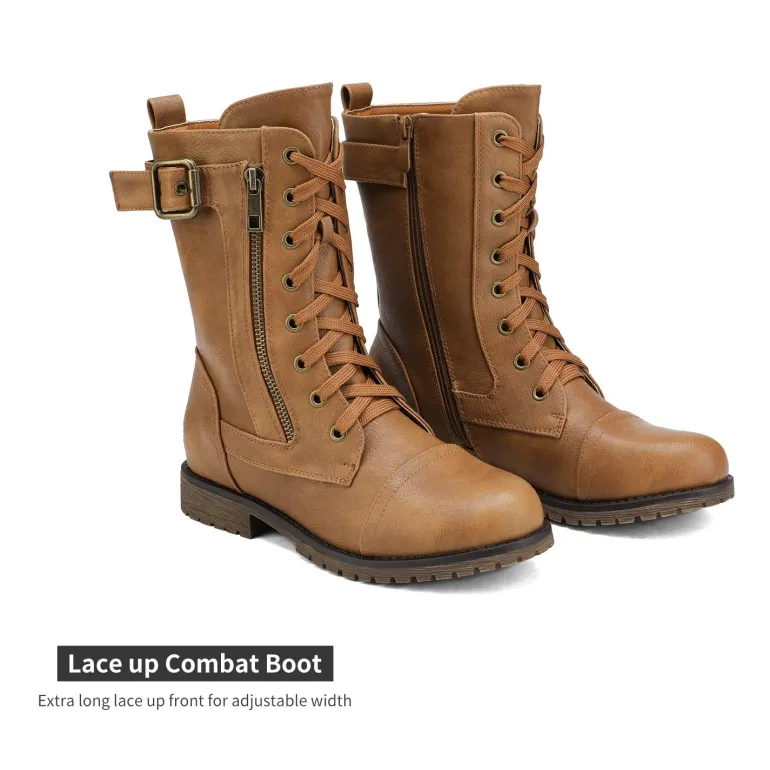 Winter Mid Calf Lace Up Boots