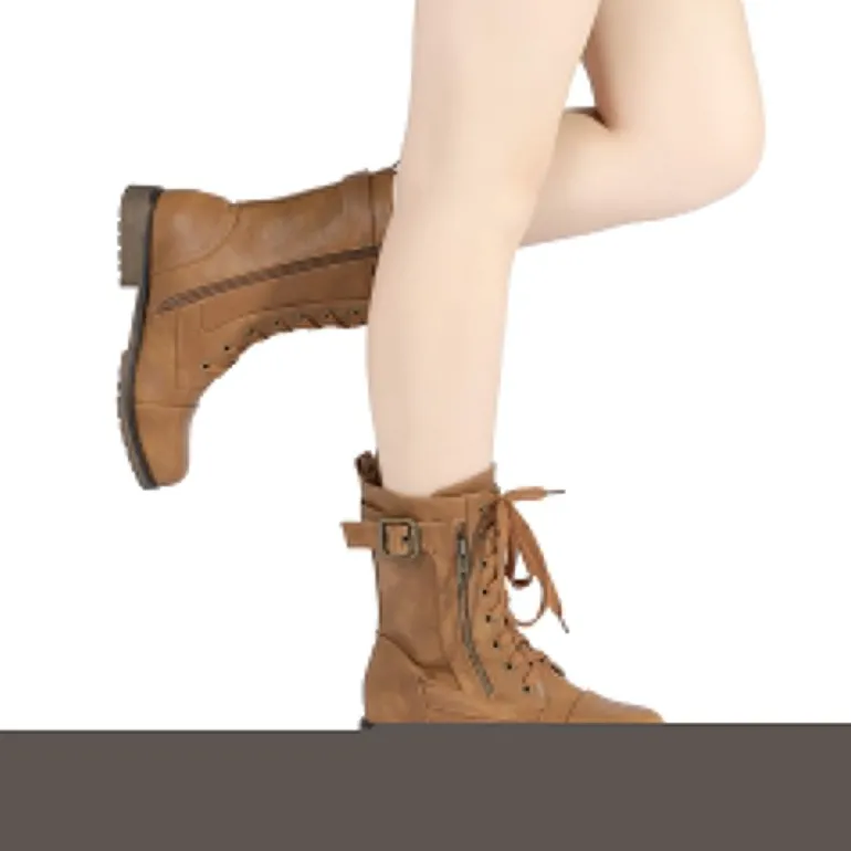 Winter Mid Calf Lace Up Boots