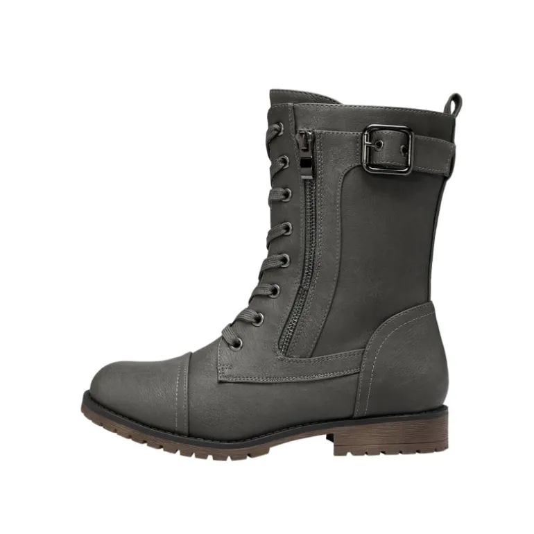 Winter Mid Calf Lace Up Boots