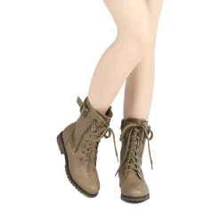 Winter Mid Calf Lace Up Boots