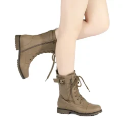 Winter Mid Calf Lace Up Boots