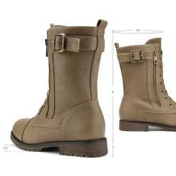 Winter Mid Calf Lace Up Boots
